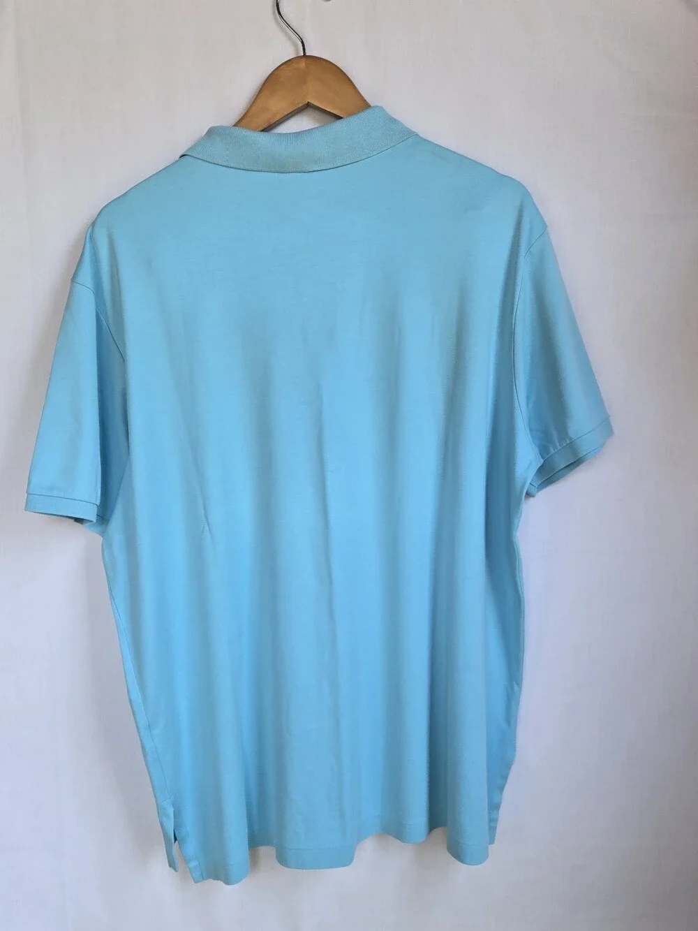 Ralph Lauren Polo Shirt in Aqua Blue with Embroidered Pony-Size XXL